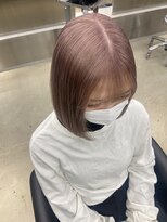 ペレ 栄店(PELE) 黒髪/グレーベージュ/レイヤーロング/ブリーチ/栄/名駅