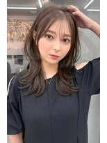 ロンドウル 熊本(Lond ulu) レイヤーカット顔周りカットシアカラーセミディ[熊本/上通/下通]