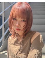 ミンクス渋谷スマートサロン(MINX shibuya smart salon)&nbsp;魅力倍増カール シアーカラー ショート 姫カット ダークアッシュ