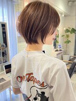 ロンドウル 熊本(Lond ulu) 大人可愛いショートボブ/ベージュ[熊本/上通/下通〕