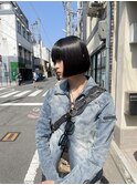 "darts マツダレン"重めバングとの相性抜群【前下がりボブ】