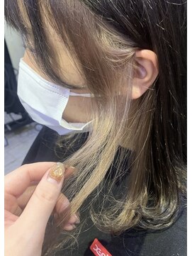 デコラロジィ 川越(DECORA rojii) インナーカラー☆ホワイトベージュ【川越/本川越】