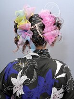 レボル(REVOL) 浴衣ヘアセット着付け☆推し活推しカラー派手髪ヘアメイク