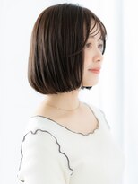 ドクターズサロン LAB 小山店&nbsp;ミストバング髪質改善オリーブブラウンボブf小山20代30代40代