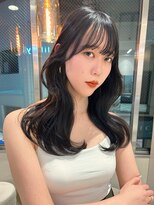 リリー(Lilley)&nbsp;【lilley 稲永麻衣】レイヤーカット+ダブルカラー+韓国ヘア