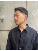 スパイキーショート/バーバー/フェードスタイル/黒髪