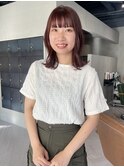 チェリーレッド 赤みブラウン ピンクブラウン /林