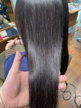 アノネ 熊の前店(anone) 黒髪で細い髪をツヤツヤ髪質改善☆