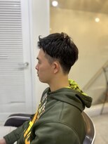 ソイクフ(SOY KUFU) MEN'SHAIRアッシュブラックベリーショートツーブロック
