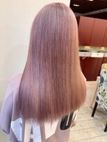 ヘアーデザイン ラクーナ(hair design La cuna) ピンクカラーミルクティーピンクラベンダーハイ トーンブリーチ
