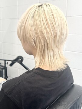 ココ 原宿(KOKO) 黒髪小顔クラゲヘアーオリーブグレーココアベージュウルフ