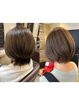 ダメージレスで理想の色味が叶う*グレイカラーでも明るく透明感のある大人上品な髪色に*[西武柳沢/学割U24]