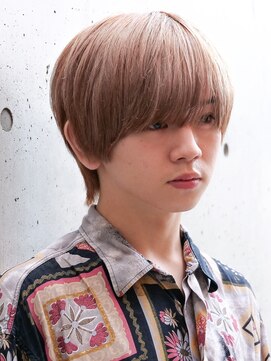 エルマーク 京橋(L-MARK) マッシュブリーチハイトーンハイライトスパイラルツーブロック