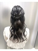 ハーフアップ/お呼ばれ/二次会ヘア/結婚式ヘア/横浜ヘアセット