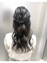 ハルキミナト ジャパン ヨコハマ(HARUKI MINATO japan YOKOHAMA)&nbsp;ハーフアップ/お呼ばれ/二次会ヘア/結婚式ヘア/横浜ヘアセット