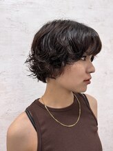 アヴァンセスパスリードット(Avance Spa three.) ミニボブ×パーマ