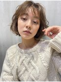 ミニボブニュアンスパーマ/切りっぱなしボブ/大口横浜/髪質改善