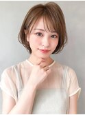 セミディくせ毛風カール愛され黒髪似合わせカット#245f1108