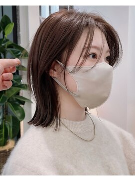 アビーファイブ(ABBEY 5) 大人ボブ銀座レイヤーカット有楽町ミディアムボブベージュ