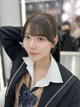 ラルム 新宿(LARME SHINJUKU) ☆黒染めなしダークブラウン×韓国風顔周りカット☆