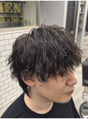 縦落ちスパイラルパーマ