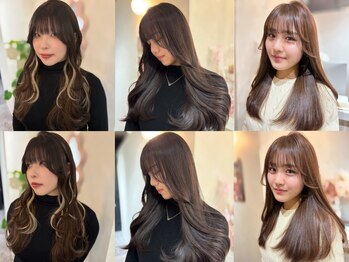 シグマルミエ 福島店(SIGMA LUMIER)の写真/【髪質改善＆デザイン】骨格やクセに合わせたトレンドのレイヤーカット★髪質改善とセットで毛先まで潤う！