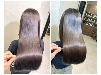 ビークオーレ(Be cuore)の写真/優しいのに強いこだわりの縮毛矯正でクセ毛・うねりを髪の内側からしっかり改善。褒められる圧倒的美髪に☆