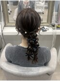 ツイン編み下ろし
