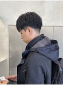 クセを活かしたマッシュスタイル