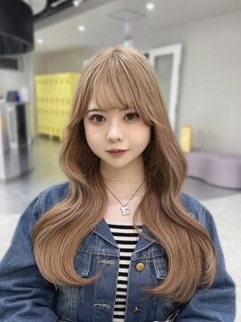 ジーナリア(Xena ria) 《MEI》ミルクティーベージュ/韓国ヘア