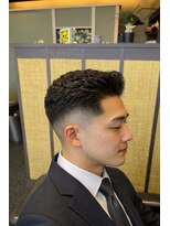 エフ ヘアー(F HAIR)&nbsp;メンズリクルート　アイロンパーマ＋フェードカット