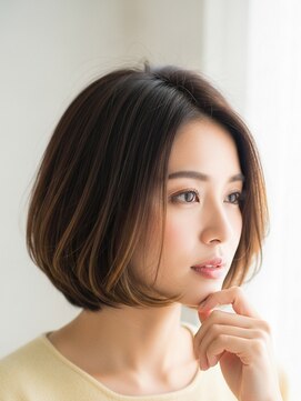 フープ 川越(hoop) ハイライトボブ川越/ハイライト/白髪ぼかし/白髪染め