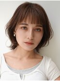 大人可愛い20代30代40代50代小顔レイヤーセミロング