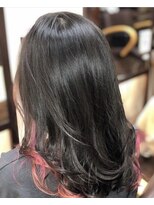 ヘアーコンセプト イロエンピツ(HAIR CONCEPT IROENPITSU) インナーカラー レッド