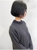 《高松快》レトロボブ×ブルーブラックカラー