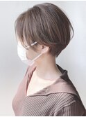 【morio原宿】30代ショート　センター分け流しバング