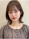 大人かわいいショコラアッシュカラーとくびれボブ