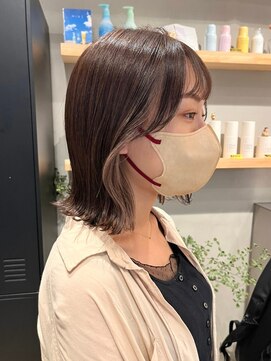 ホーム(HOME) ダブルカラーインナーカラーホワイトベージュケアブリーチ