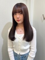 ボタン ハカタ(VOTAN hakata) 【YU_KA】チョコレートカラー×ぱっつん前髪
