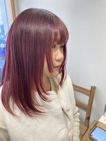 ヘアーゾーン ハチマルハチ 登戸駅前店(Hair Zone 808) チェリーレッド