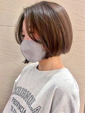 ラフ フロム ガーデン(Laf from GARDEN) 切りっぱなしボブ/美髪/ベリーショート/縮毛矯正/韓国風