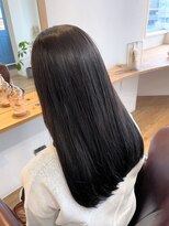 ドルチェ(dolce)&nbsp;ブルーブラック×ダークグレージュ　ツヤ透明感ロング