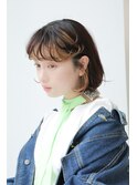 前髪インナーカラー イヤリングカラー