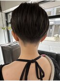 大人可愛い小顔刈上げショートボブ白髪ぼかし２０代３０代４０代