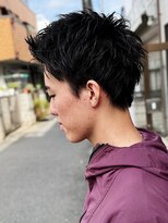 スウェル 船橋店(Swell)&nbsp;#ベリーショート#ダークアッシュ#ニュアンスパーマ#韓国マッシュ