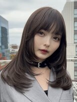 ディーバ 渋谷(D.I.E.V.A)&nbsp;10代20代30代髪質改善韓国ワンホンミディアムレイヤー艶髪カラー