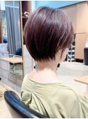 メルティカラーナチュラルボブ前髪あり似合わせカットショート