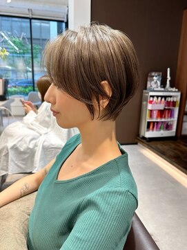 ネイロ 北千住(NeiRo) 小顔ショートボブカラー大人ショートボブひし形ショートカット