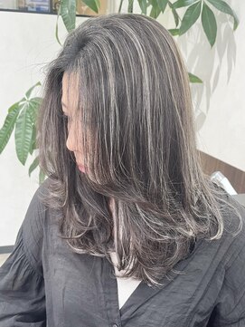 ベルヘアーデザイン 堺東(Belle hair Design) コントラストハイライト/レイヤーカット/外国人風/堺東
