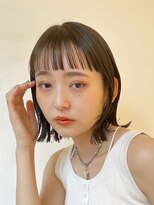 コンフィー(comfy)&nbsp;『サザワ』フェザーパーマチェリーブラウンミニウルフ